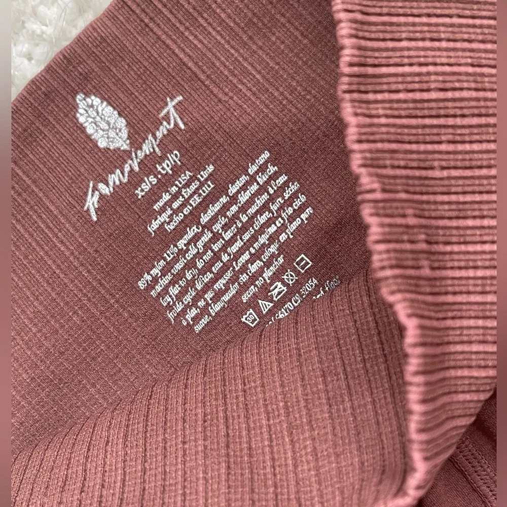 Free People Good Karma Running Shorts Nutmeg Size XS/S NWOT $48 - Picture 9 of 9